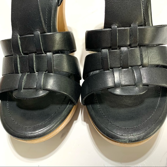 Michael Kors Black Leather Sandals US 7M - Picture 13 of 15